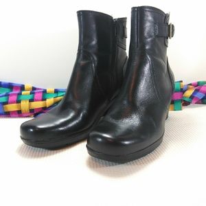 Clarks Bendable Dream Harmony Black Ankle Boots 8M